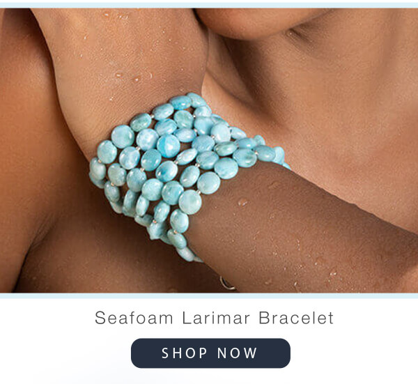 seafoam larimar bracelet